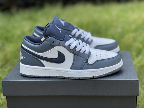 Original version_ Air Jordan 1 Low low -gang navy blue color_ goods number_ 553558 414_ full code shipment_ 36-46-177cd03a
